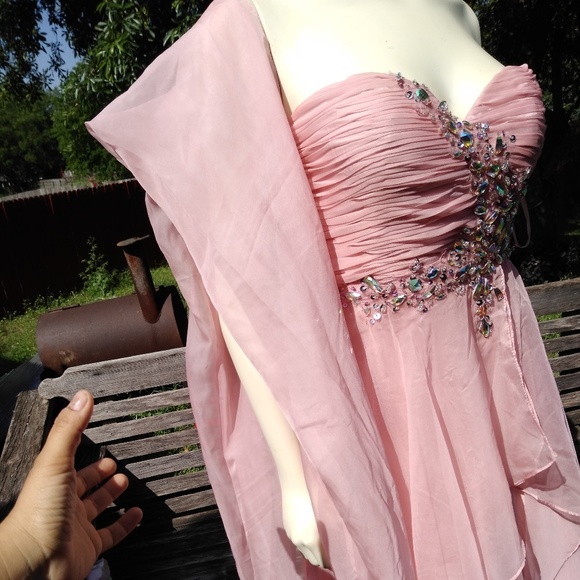 Prom May queen couture USA pink dress - Picture 4 of 8